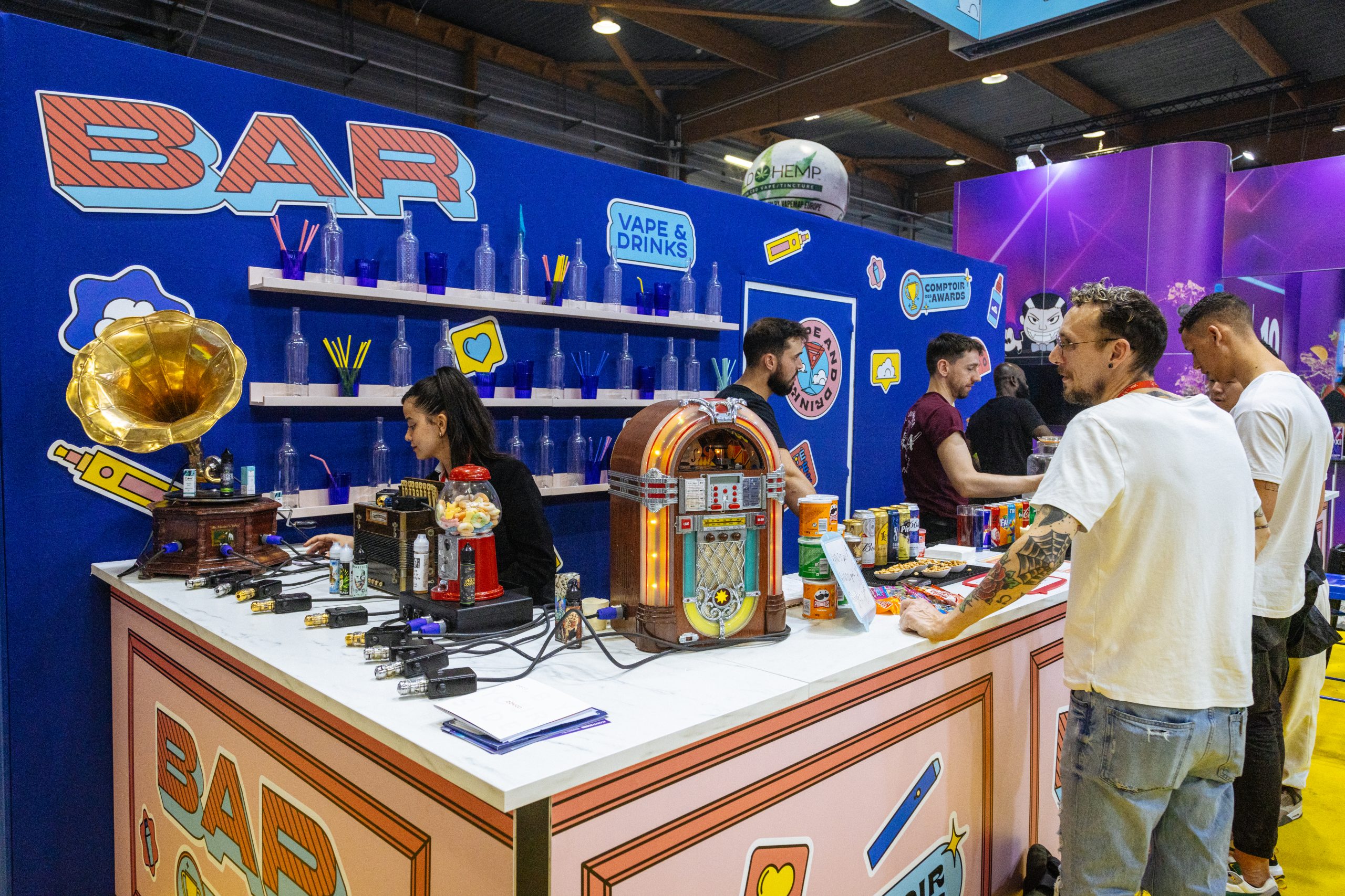 Stand au Salon International de la Vape - Vapexpo